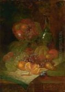 Still Life With Fruit And A Bottle