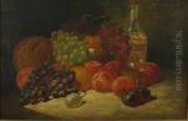 Still Life Withfruit And Glass On A Table - view 1
