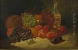 Still Life Withfruit And Glass On A Table