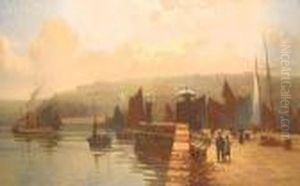 On The Quay St Ives by Arthur White