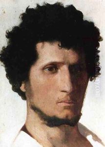 Head of a Peasant of the Roman Campagna by Jean-Leon Gerome