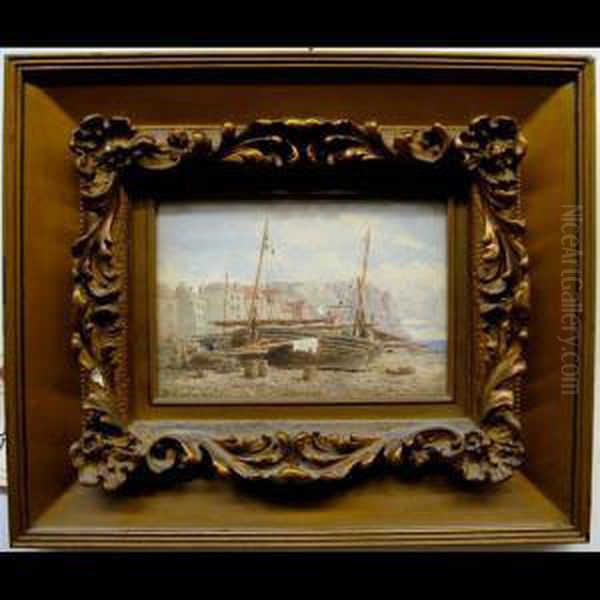 Figure Amongst Beached Boats - view 1