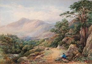 The Old Holyhead Road, Near Betws-y-coed, North Wales by George Harlow White