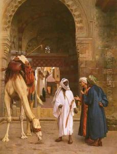 Dispute D'Arabes (Arabs Arguing) by Jean-Leon Gerome