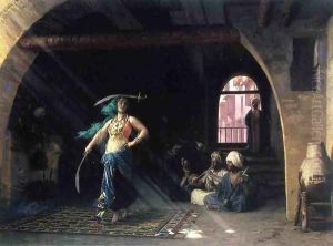 Sabre Dance in a Cafe by Jean-Leon Gerome