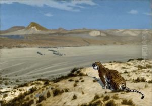 Tiger On The Watch by Jean-Leon Gerome