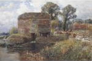 The Old Water Mill by Frederick William N. Whitehead