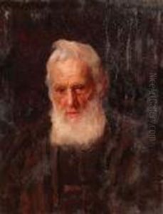 Portrait, Bust Length, Of A Bearded Gentleman by John William Whiteley