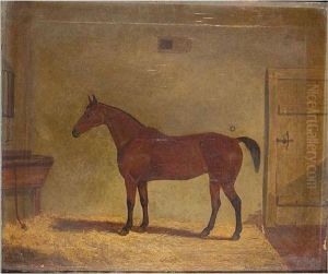 Horse In A Stable by Richard Whitford