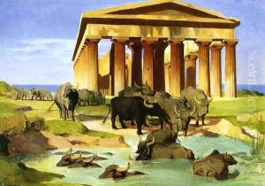 View Of Paestum by Jean-Leon Gerome