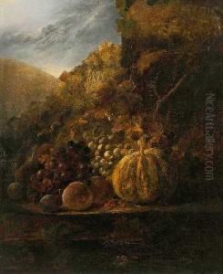 Fruchtestillleben Mit
Melone Und Weintrauben by Thomas Whittle