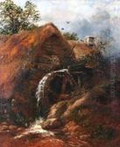 View Of A Watermill by Thomas Whittle