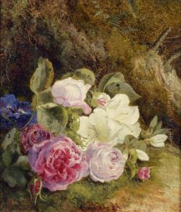 Roses And Azaleas by Thomas Ii Whittle