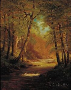 Woodland River by Thomas Worthington Whittredge