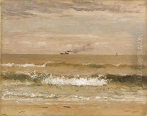 Seascape At Barnegat Bay, Bay Head, New Jersey by Thomas Worthington Whittredge
