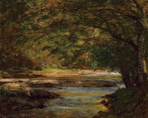 ''sun On The Brook'' by Thomas Worthington Whittredge
