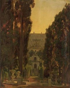 Villa D"esta, Tivoli by Thomas Worthington Whittredge