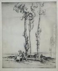 Figures Seated Beneath Trees.
