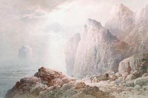 Near Trebarwith by Charles Whymper