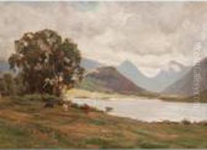 Landscape With Cattle Grazing by Duncan Mcgregor Whyte