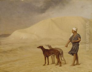 Team of Dogs in the Desert by Jean-Leon Gerome