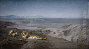 Night on the Desert (study) by Jean-Leon Gerome