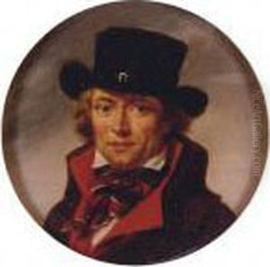 Portrait Of A Man, Possbily A Self-portrait by Jean Baptiste Joseph Wicar