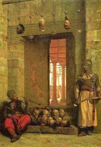The Door of the El-Hassanein Mosque in Cairo by Jean-Leon Gerome