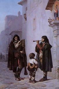 Pifferari Ii by Jean-Leon Gerome