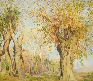 Arizona Cottonwoods by Gunnar Mauritz Widforss