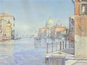 The Gran Canal, Venice, With The Santa Maria Della Salute The Gran Canal, Venice, With The Santa Maria Della Salute