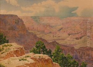 A View Of The Grand Canyon by Gunnar Mauritz Widforss