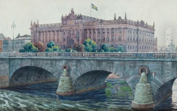 Vy Mot Riksdagshuset, Stockholm - view 1