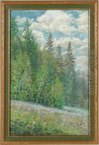 High Mountain Forest Landscape - view 1