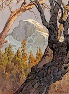 A View Of Half Dome by Gunnar Mauritz Widforss