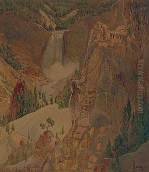 Yellowstone Waterfall - view 1
