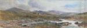A Moorland River Landscape by William Widgery