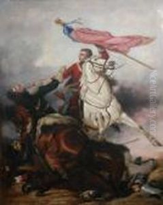 The Seizing Of The Imperial Guard Colours. by William Widgery