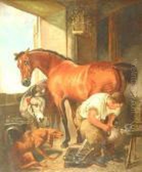 Shoeing The Mare - view 1