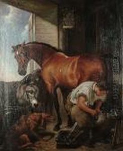The Blacksmith's Shop by William Widgery