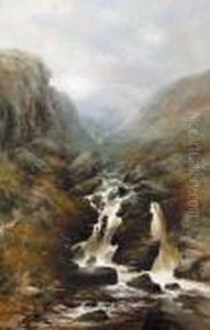 "lydford Gorge". by William Widgery