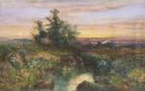 Summer Sunset On Dartmoor by William Widgery