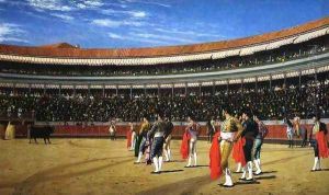 The Entrance of the Bull by Jean-Leon Gerome