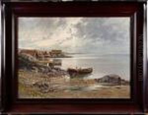 Kustlandskap by Leonard Wiedh