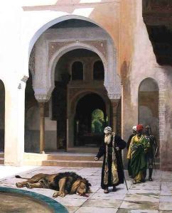 The Accursed Lion by Jean-Leon Gerome