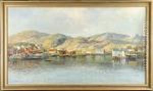 Kustby Fran Norge by Leonard Wiedh