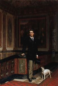 Le Comte de la Rouchefoucauld et duc de Doudeauville by Jean-Leon Gerome