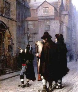 Pifferari in London by Jean-Leon Gerome