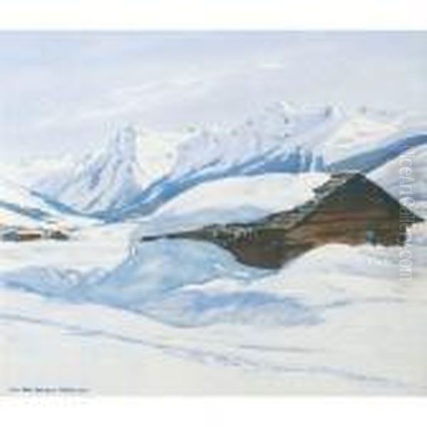 Winter Landscape Near Klosters - view 1