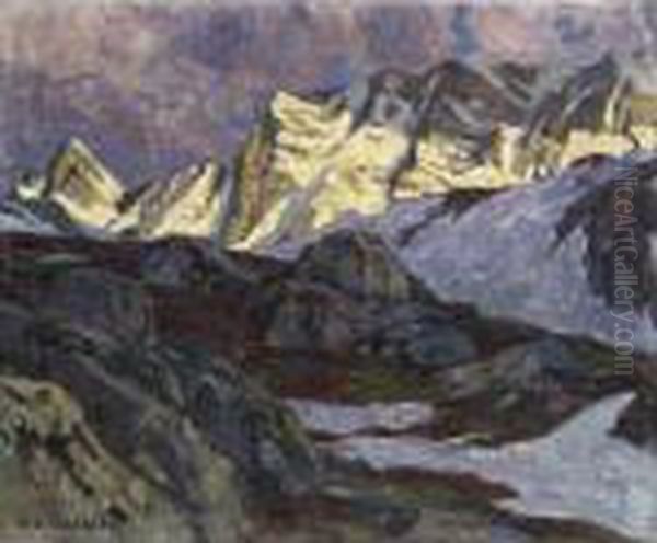 Evening At The 'silvretta' Cottage - view 1